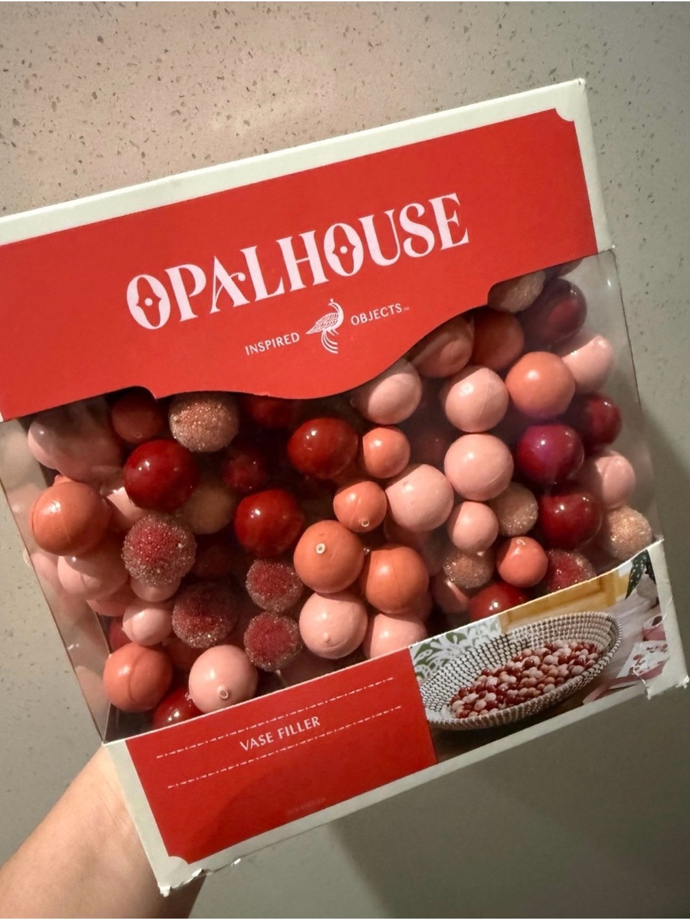 Opalhouse vase filler. NEW. Red tones